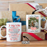 Personalized Customized Gift For Wife Custom Image Photo Coffee Mug 11Oz