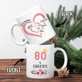 Personalized Grandma Fabulous Birthday Coffee Mug Gift 11Oz 15Oz