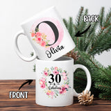 Personalized Monogram 30th 40th 50th... Birthday Coffee Mug 11Oz 15Oz