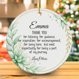 Personalized Thank You Ornament 3D Inflated Effect, Appreciation Gift For Women