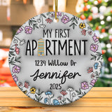 Personalized My First Apartment Ornament, Personalized First Apartment