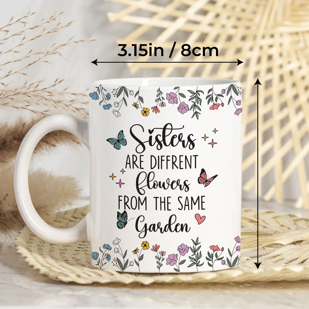 Personalized Customized Gifts For Sister Custom Name Coffee Mug 11Oz 15Oz