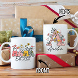Personalized Init Letter Custom Mug 11Oz, New Mom Gifts For Women, Woman