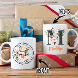 Personalized Christian Mug Gifts for Women Init Letter Mug 11Oz Religious Mug