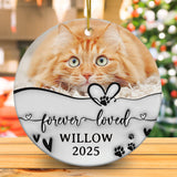 Personalized Cat Memorial Ornaments 3D Inflated Effect, Personalized Photo Christmas