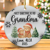 Personalized Gift Christmas Grandma Custom 3D Inflated Effect Ornament
