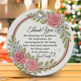Personalized Thank You Christmas Ornament 3D Inflated Effect Appreciation Gift
