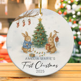 Personalized Baby's First Christmas Ornament 2025