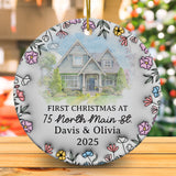 Personalized First Christmas in New Home Ornament 2025 3D Inflated Effect