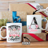 Personalized Gifts For Women Init Letter Custom Mug 11Oz Retirement Gift