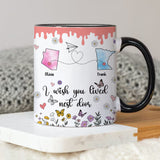 Personalized Map Distance State Coffee Mug Floral Custom
