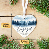 Personalized Ornament Engagement Gifts for Couples