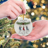 Personalized Family Of Three Christmas Ornament 3D Inflated Effect