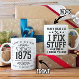 Personalized Vintage Birthday Gifts For Dad Grandpa Custom Coffee Mug 11Oz 15Oz