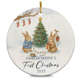 Personalized Baby's First Christmas Ornament 2025