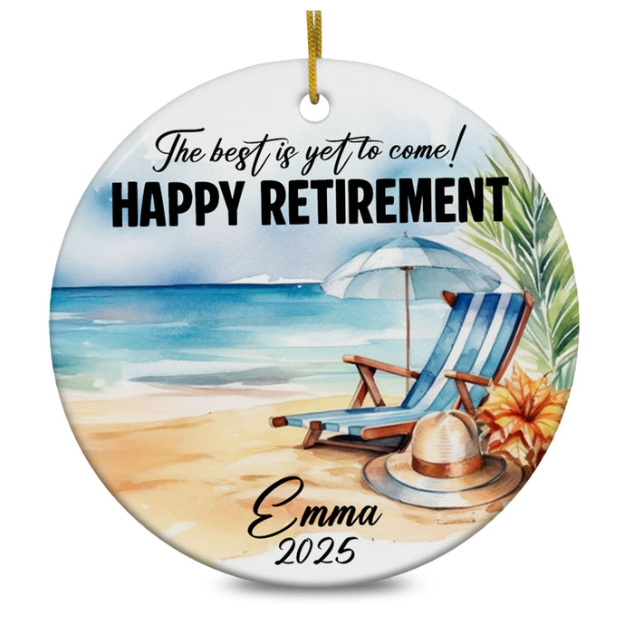 Personalized Retirement Ornament 2025