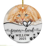 Personalized Cat Memorial Ornaments 3D Inflated Effect, Personalized Photo Christmas
