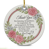 Personalized Thank You Christmas Ornament 3D Inflated Effect Appreciation Gift