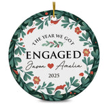 Personalized Ornament Engagement Gifts For Couples
