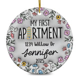 Personalized My First Apartment Ornament, Personalized First Apartment