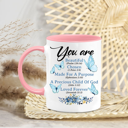 Personalized Christian Init Letter Gifts For Women Coffee Mug Religious