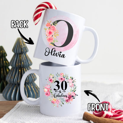 Personalized Monogram 30th 40th 50th... Birthday Coffee Mug 11Oz 15Oz