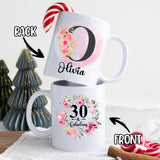 Personalized Monogram 30th 40th 50th... Birthday Coffee Mug 11Oz 15Oz