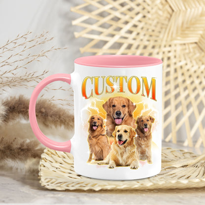 Personalized Gifts for Dog Lovers, Custom Image Photo & Name Coffee Mugs 11Oz