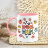 Personalized Custom Image 2D Dog Mom Coffee Mugs 11Oz Photo & Name
