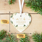 Personalized Ornament Engagement Gifts for Couples