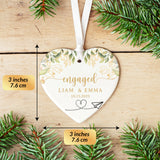 Personalized Ornament Engagement Gifts for Couples Engagement Gifts