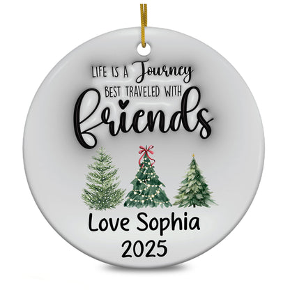 Personalized Friendship Christmas Ornament Custom 3D Inflated Effect Ornaments