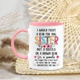 Personalized Customized Photo Mug For Sister Custom Image Coffee Mugs 11Oz