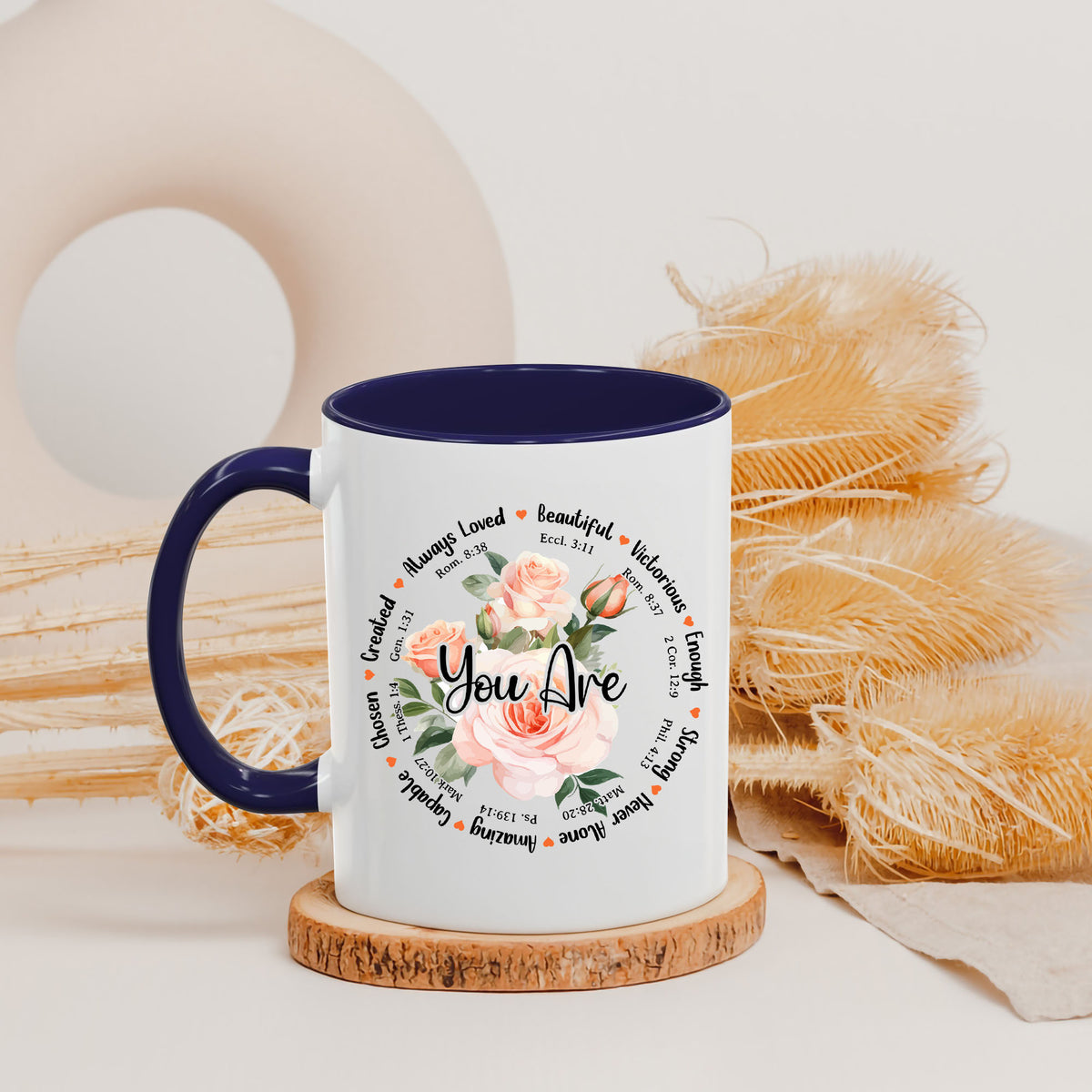 Personalized Christian Mug Gifts for Women Init Letter Mug 11Oz Religious Mug