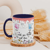 Personalized Map Distance State Coffee Mug Floral Custom