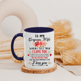 Personalized Customized Gift For Wife Init Letter Custom Coffee Mug 11Oz