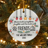 Personalized Neighbor Gifts Friend Ornament 3D Inflated Effect