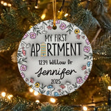 Personalized My First Apartment Ornament, Personalized First Apartment