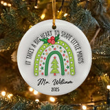 Personalized Teacher Christmas Ornament 3D Inflated Effect