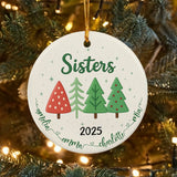 Personalized Sister Ornament 3D Inflated Effect, Gift For Sister Christmas Ornament 2025