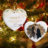 Personalized Ornament Engagement Gifts for Couples Engagement Gifts