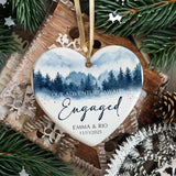 Personalized Ornament Engagement Gifts for Couples