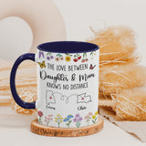 Personalized Daughter And Mom Custom Map Distance Effect Coffee Mug