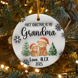 Personalized Gift Christmas Grandma Custom 3D Inflated Effect Ornament