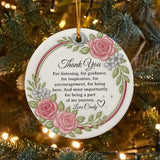 Personalized Thank You Christmas Ornament 3D Inflated Effect Appreciation Gift