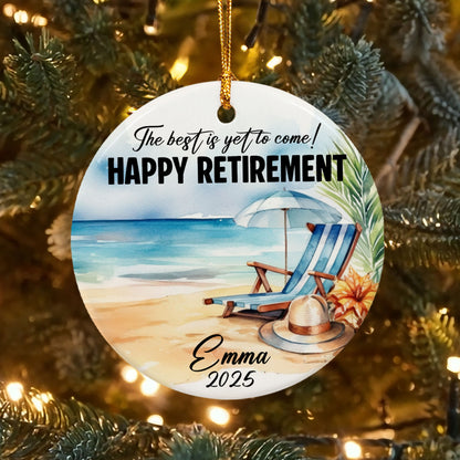 Personalized Retirement Ornament 2025
