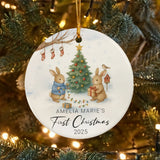 Personalized Baby's First Christmas Ornament 2025