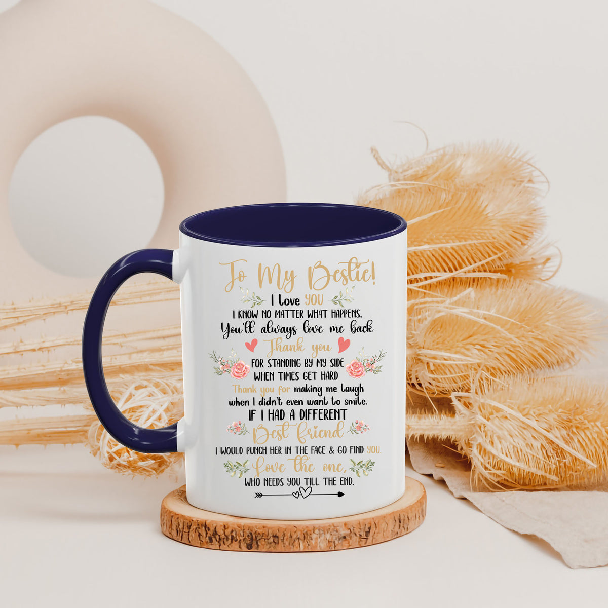 Personalized Customized Photo Mug For Bestie Custom Image Photo Coffee Mugs 11Oz