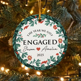 Personalized Ornament Engagement Gifts For Couples