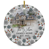 Personalized Custom Family Photo Ornament 2025 3D Inflated Effect